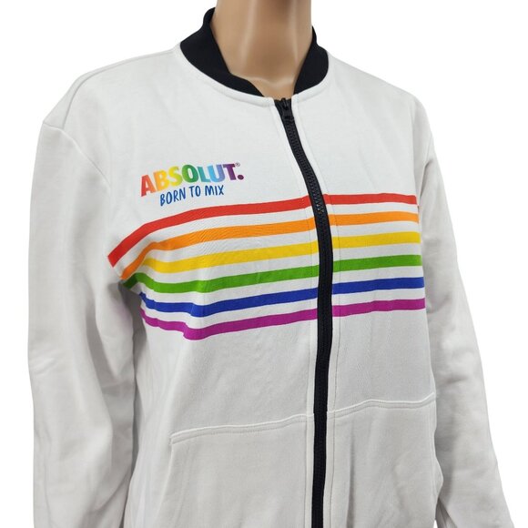 Absolut Born To Mix Rainbow Bomber Jacket M - Picture 1 of 10